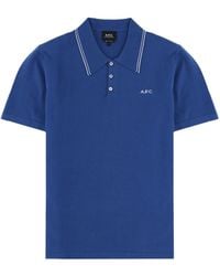 A.P.C. - Shirt Collar Polo - Lyst