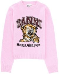 Ganni - Wool Jersey - Lyst