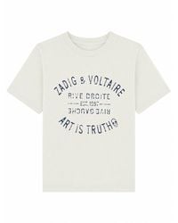 Zadig & Voltaire - T-Shirt Con Stampa - Lyst
