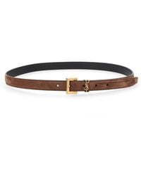 Saint Laurent - Cintura "Cassandre" Sottile - Lyst