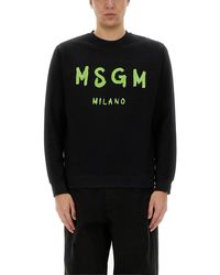 MSGM - Cotton Sweatshirt - Lyst