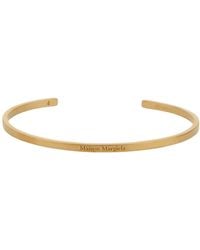 Maison Margiela - Open Bracelet With Logo - Lyst