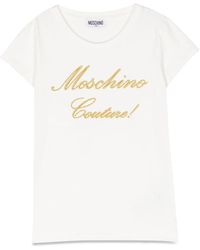 Moschino - Short Sleeve Logo T Shirt - Lyst
