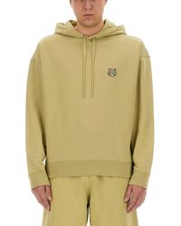 Maison Kitsuné - Relaxed Fit Hoodie With Embroidered Logo - Lyst