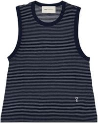 Ami Paris - Tank Top Con Logo - Lyst