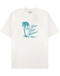 Drole de Monsieur - T-Shirt "Slogan Palmiers" - Lyst