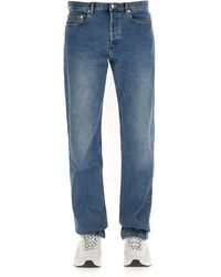 A.P.C. - JEANS STRAIGHT LEG IN DENIM DI COTONE - Lyst