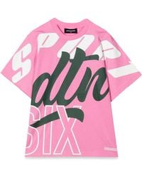 DSquared² - T Shirt Allover Writing - Lyst