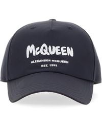 McQueen - Cappello Con Logo Graffiti - Lyst