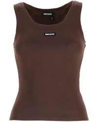 ROTATE BIRGER CHRISTENSEN - Logo Scoop Neck Top - Lyst