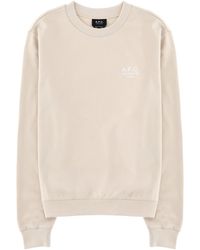 A.P.C. - Sweatshirt With Logo - Lyst