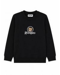 Moschino - Felpa Girocollo Con Stampa Teddy Bear - Lyst