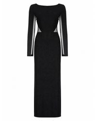 JOSHE - Abito Lungo Con Inserti - Lyst