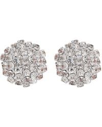 Self-Portrait - Crystal Flower Earrings - Lyst