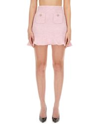Self-Portrait - Chic Knit Mini Skirt - Lyst
