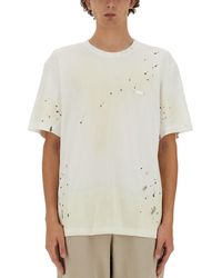 Helmut Lang - Relaxed-Fit T-Shirt With Unique Splatter Print - Lyst