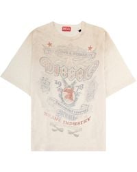 DIESEL - Crew Neck T-Shirt - Lyst