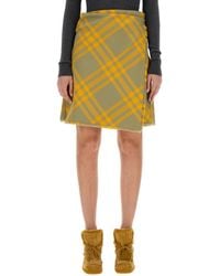 Burberry - Wool Blend Kilt - Lyst