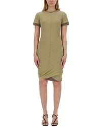 Sportmax - Round Neck Knee Length Dress - Lyst
