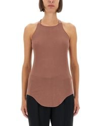 Rick Owens - Solid Halter Neck Top - Lyst