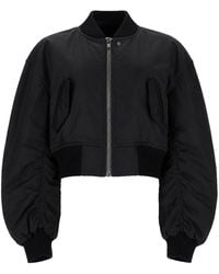 Rick Owens - Bomber "Secchia Cropped Flight" - Lyst
