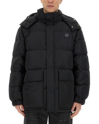 Maison Kitsuné - Oversized Puffy Jacket With High Collar - Lyst