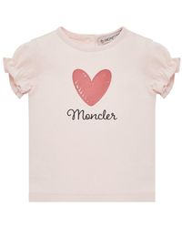 Moncler - "Heart" Logo T-Shirt - Lyst