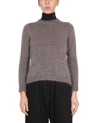 Raf Simons - Mohair Crewneck Sweater - Lyst