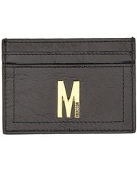 Moschino - Card Holder With Plaque - Lyst