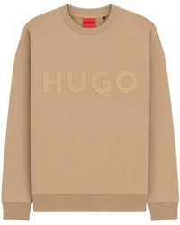 HUGO - Felpa "Dinex" Con Logo - Lyst
