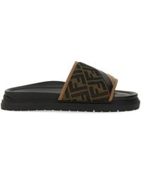 Fendi - Slide Sandal Diagonal - Lyst