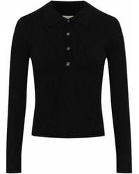MICHAEL Michael Kors - Long-Sleeved Polo Shirt - Lyst