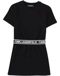 KARL LAGERFELD - Vestito Con Fascia Logata - Lyst