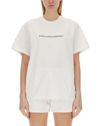Stella McCartney - T-Shirt With Bold Logo - Lyst