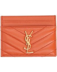Saint Laurent - Card Holder "Cassandras" - Lyst