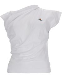 Vivienne Westwood - Top "Hebo" Con Logo - Lyst