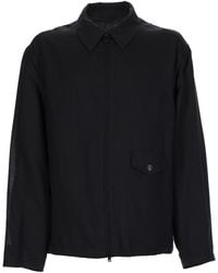 Our Legacy - Solid Shirt Collar Jacket - Lyst