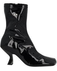 DIESEL - Logo Boots - Lyst