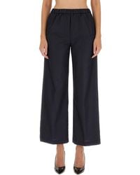 Aspesi - Relaxed Wide Leg Pants - Lyst