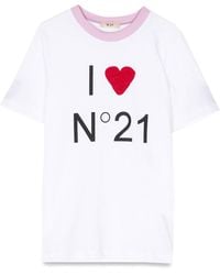N°21 - T Shirt Mc I Love N21 - Lyst