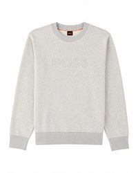 BOSS - Felpa "We_Logo" Relaxed Fit - Lyst