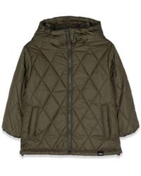 Aspesi - Quilted Down Jacket With Hood - Lyst