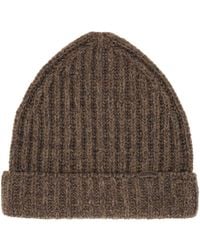 Maison Margiela - Ribbed Beanie Hat - Lyst