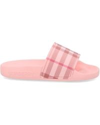 Burberry - Ciabatte Con Fascia Logata - Lyst