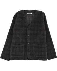 Our Legacy - Textured Cardigan With V-Neckline And Button Front - Lyst
