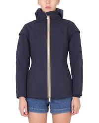 K-Way - Technical Fabric Windbreaker Jacket With Zipper - Lyst