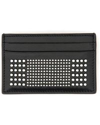 McQueen - Portacarte Con Borchie Argentate - Lyst