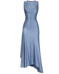 Victoria Beckham - Round Neck Maxi Dress - Lyst