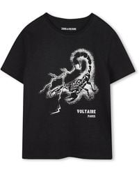 Zadig & Voltaire - T Shirt With "Scorpion" Logo - Lyst