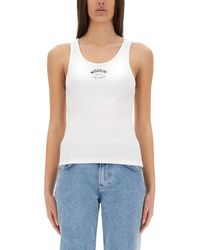 Moschino - Top Con Stampa - Lyst